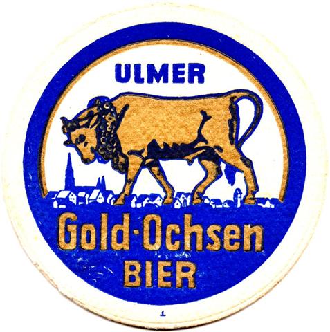 ulm ul-bw gold ochsen ochse 2a (rund215-u zeichen-blaugold)